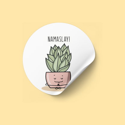 Namaslay Plant Sticker