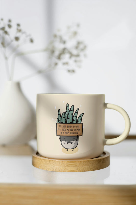 I'm batman plant mug