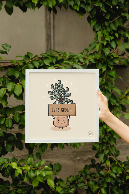 Let's Grow Wall Art